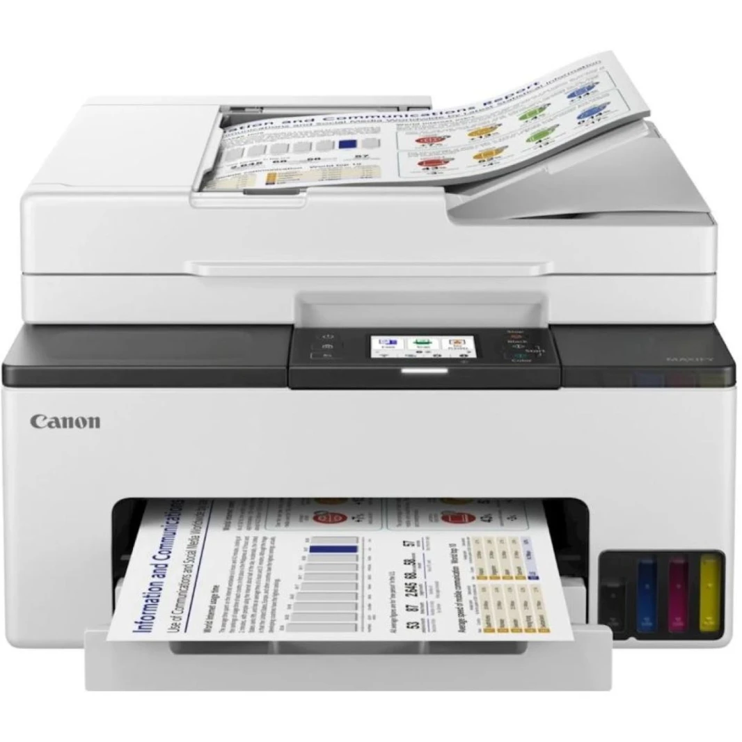 Canon MAXIFY GX2040 Ink Tank All-in-One Wireless & Network Multi-function Machine (Copy/Print/Scan/Fax) w/ Automatic Document Feeder - White