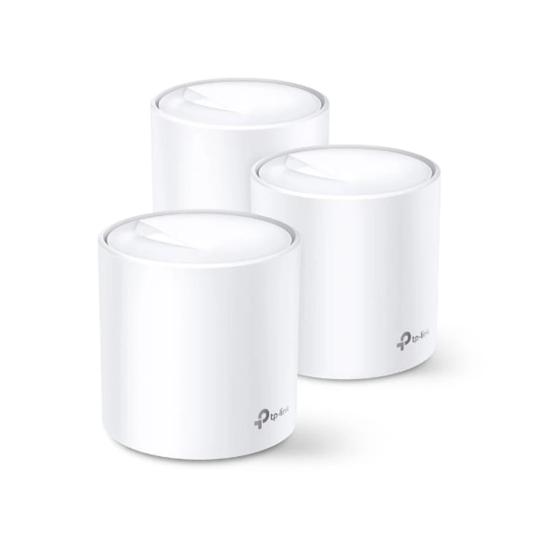 TP-Link (3-pack) Deco 6 Mesh System X20 AX1800 Whole Home Covers up to 5800 Sq.Ft Mesh WiFi M4 Supports Wired Ethernet