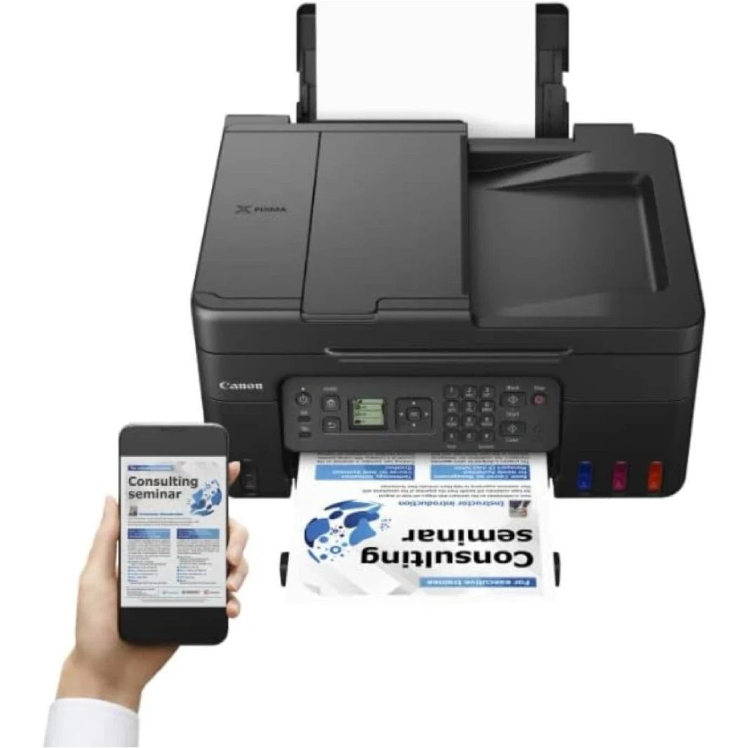 Canon PIXMA G4470 Ink Tank Wi-Fi Wireless A4 4800 x 1200 DPI, 4in1 Copy, Print, Scan, Fax Plus Auto-Documents Feeder, Duplex Black: 6,000 pages / Colour: 7,700 pages