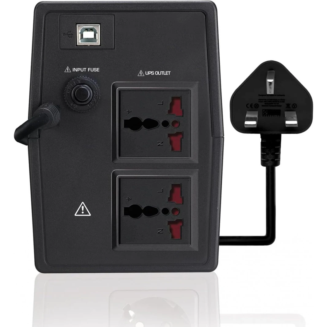 Tecnoware ERA PLUS 1200 TOGETHER ON UPS - Uninterruptible Power Supply - 2 universal output sockets - Autonomy up to 20 min with 1 PC or 60 min with Modem Router - Power 1200 VA