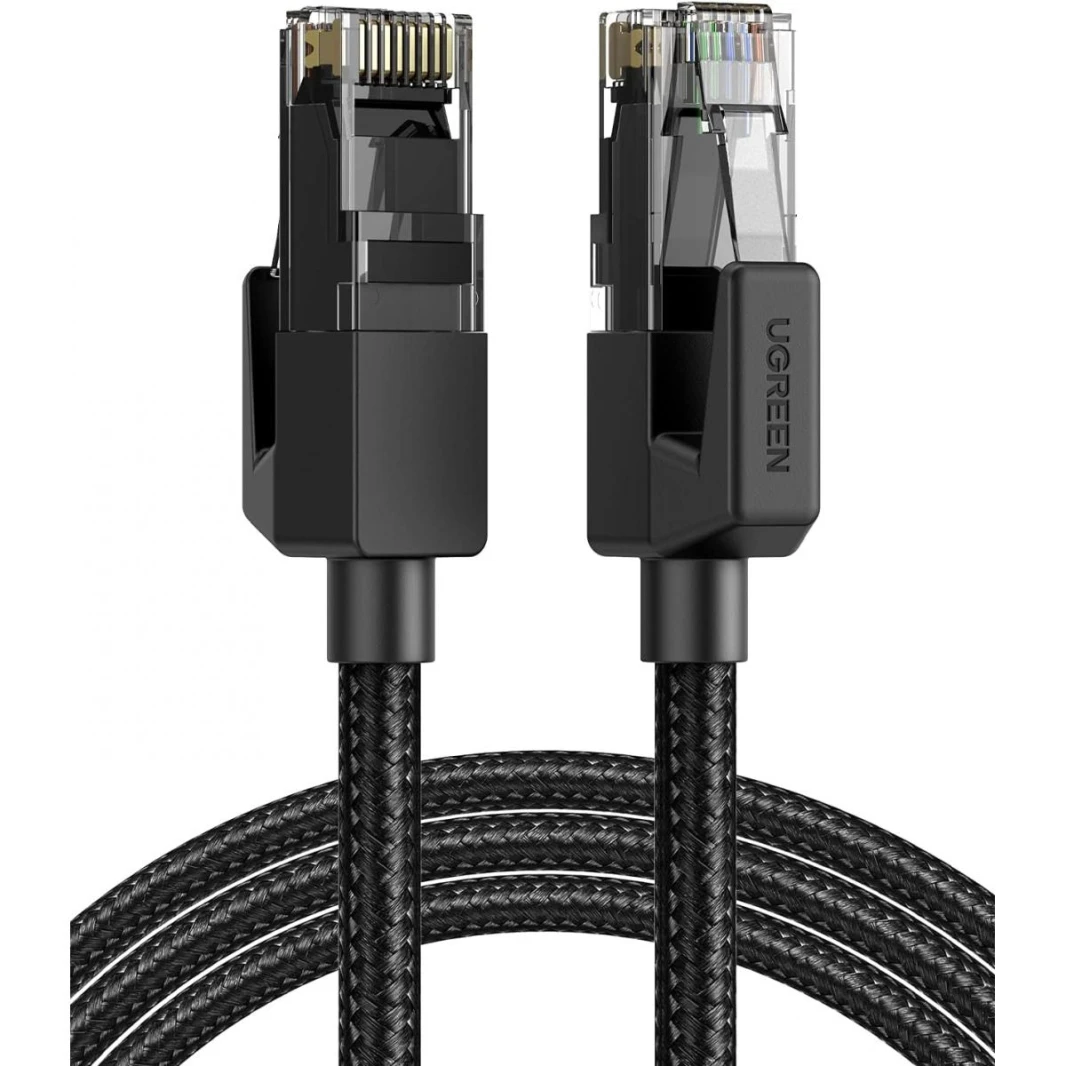 UGREEN Cat 6 Ethernet Cable Braided Cat6 Gigabit High Speed 1000Mbps Internet Cable RJ45 Shielded Network LAN Cord - 0.5m