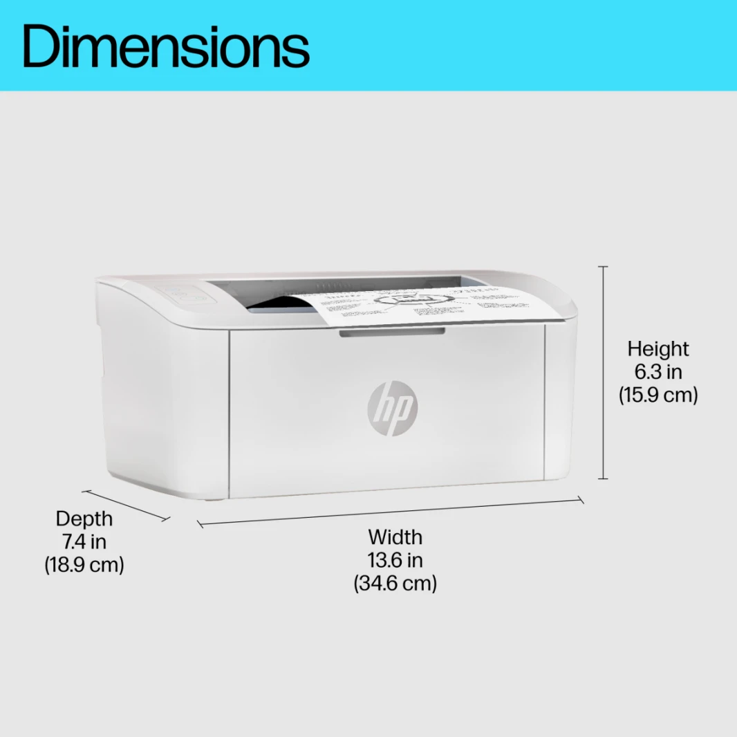 HP Printer LaserJet M111w Printing 20ppm 600 x 600 DPI A4 Wireless Printer, Print, Fast speeds, Easy setup, Mobile printing, Best-for-small teams, Instant Ink eligible