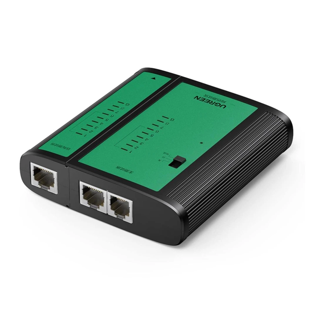 UGREEN Network & Telephone Cable Tester LAN RJ45, RJ11 and BNC Coaxial Cable Tester Test Ethernet, Phone, and Coax Cables Includes Remote Unit and LED Indicators For Network Cable Verification