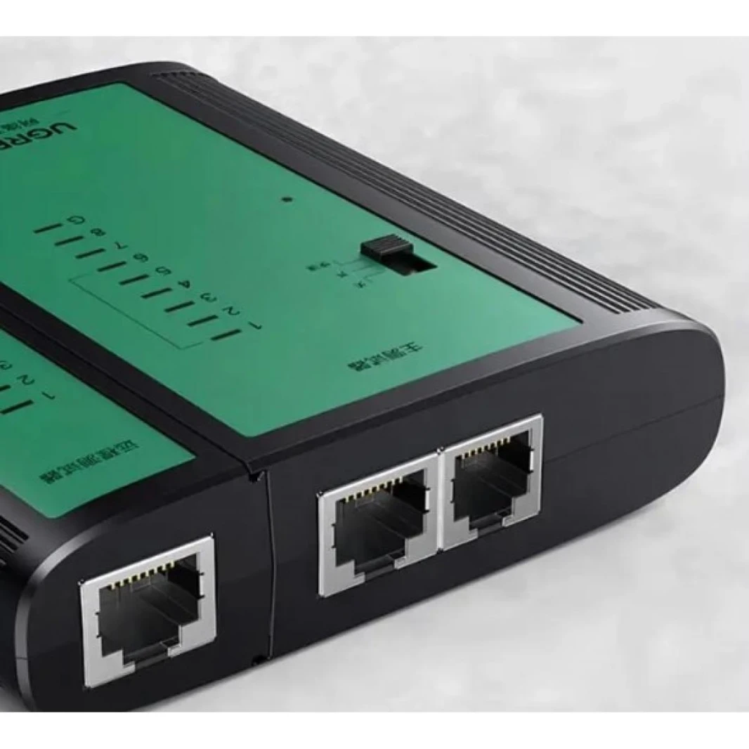 UGREEN Network & Telephone Cable Tester LAN RJ45, RJ11 and BNC Coaxial Cable Tester Test Ethernet, Phone, and Coax Cables Includes Remote Unit and LED Indicators For Network Cable Verification