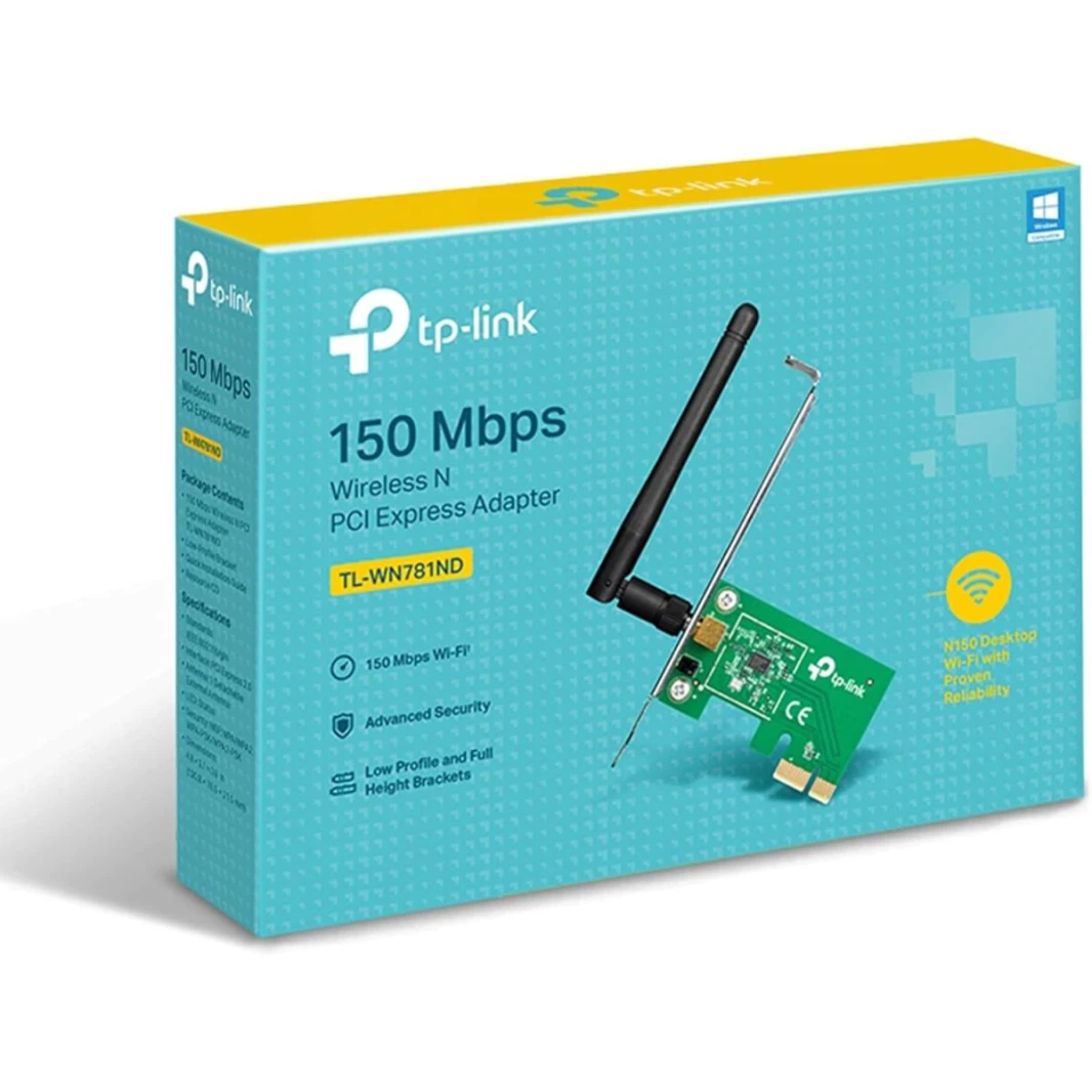 TP-LINK Wireless PCI Express Adapter  150Mbps TL-WN781ND