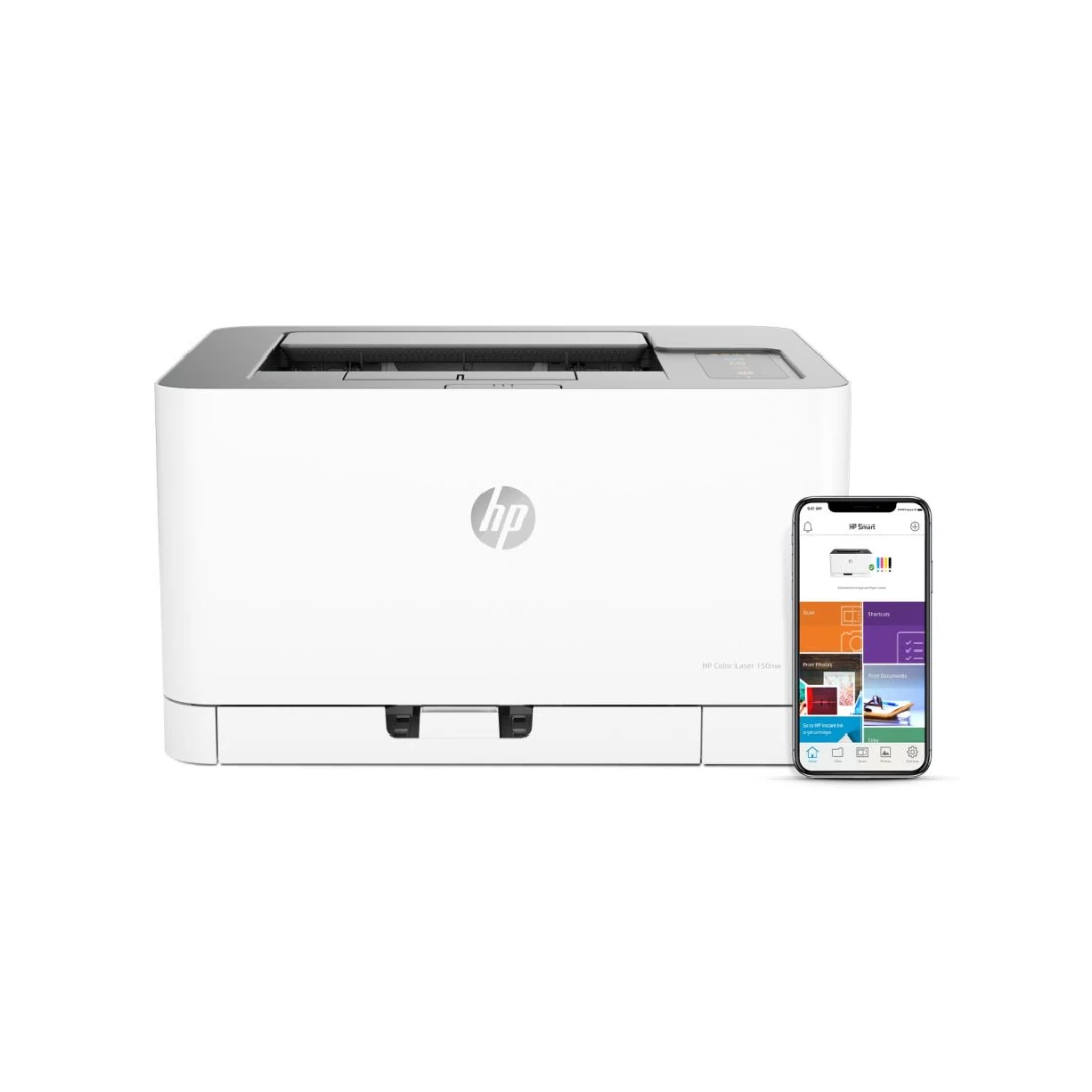Printer HP 150NW Color Laser Black 18 ppm Color 4 ppm. Network ready, Wi-Fi, cartridges deliver up to 1000 pages black, 700 pages colour 1 Year Warranty