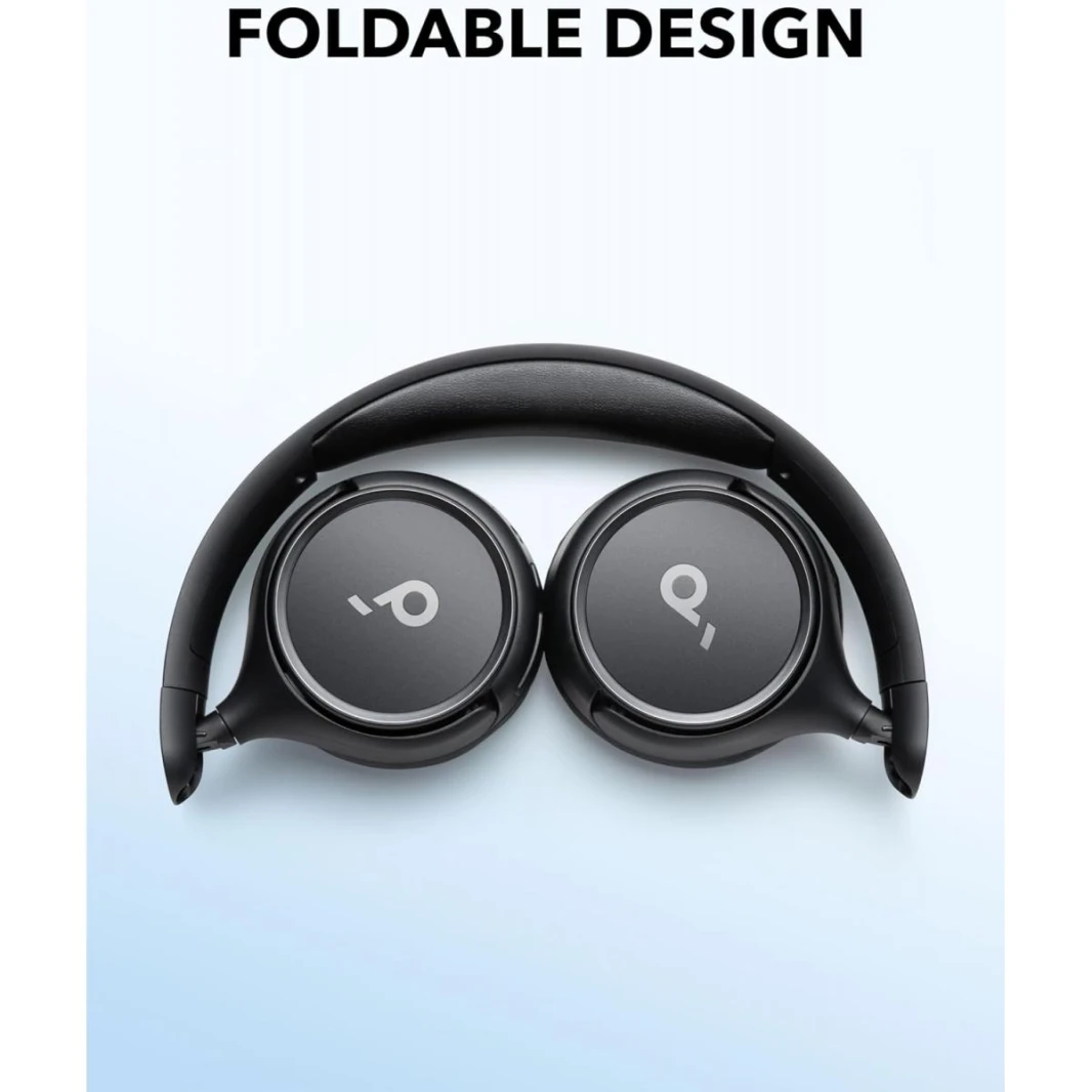 Anker Soundcore H30i Wireless On-Ear Headphones, Foldable Design, Pure Bass, 70H Playtime, Bluetooth 5.3, Lightweight and Comfortable, App Connectivity, Multipoint Connection - 18 Month Warranty