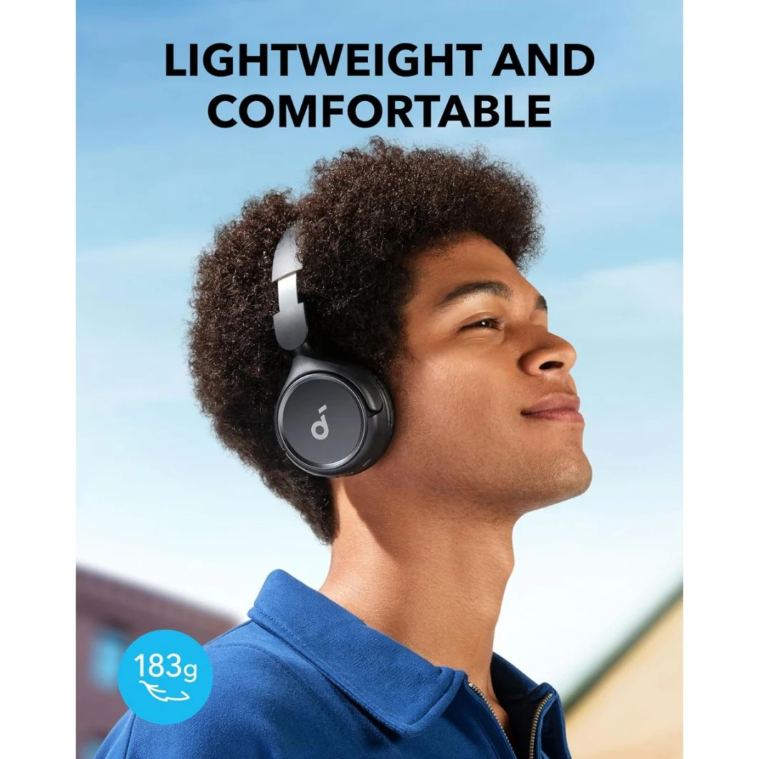 Anker Soundcore H30i Wireless On-Ear Headphones, Foldable Design, Pure Bass, 70H Playtime, Bluetooth 5.3, Lightweight and Comfortable, App Connectivity, Multipoint Connection - 18 Month Warranty
