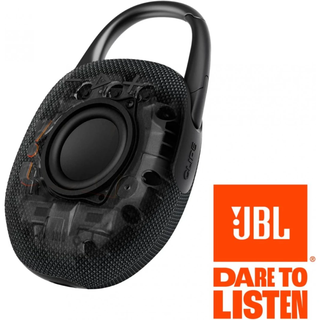 JBL Clip 5 - Ultra-Portable, Waterproof & Dustproof Bluetooth Speaker, Big Pro Sound with Punchy bass, Integrated Carabiner, Up to 12 Hours of Play, Made in Part with Recycled Materials (Squad)