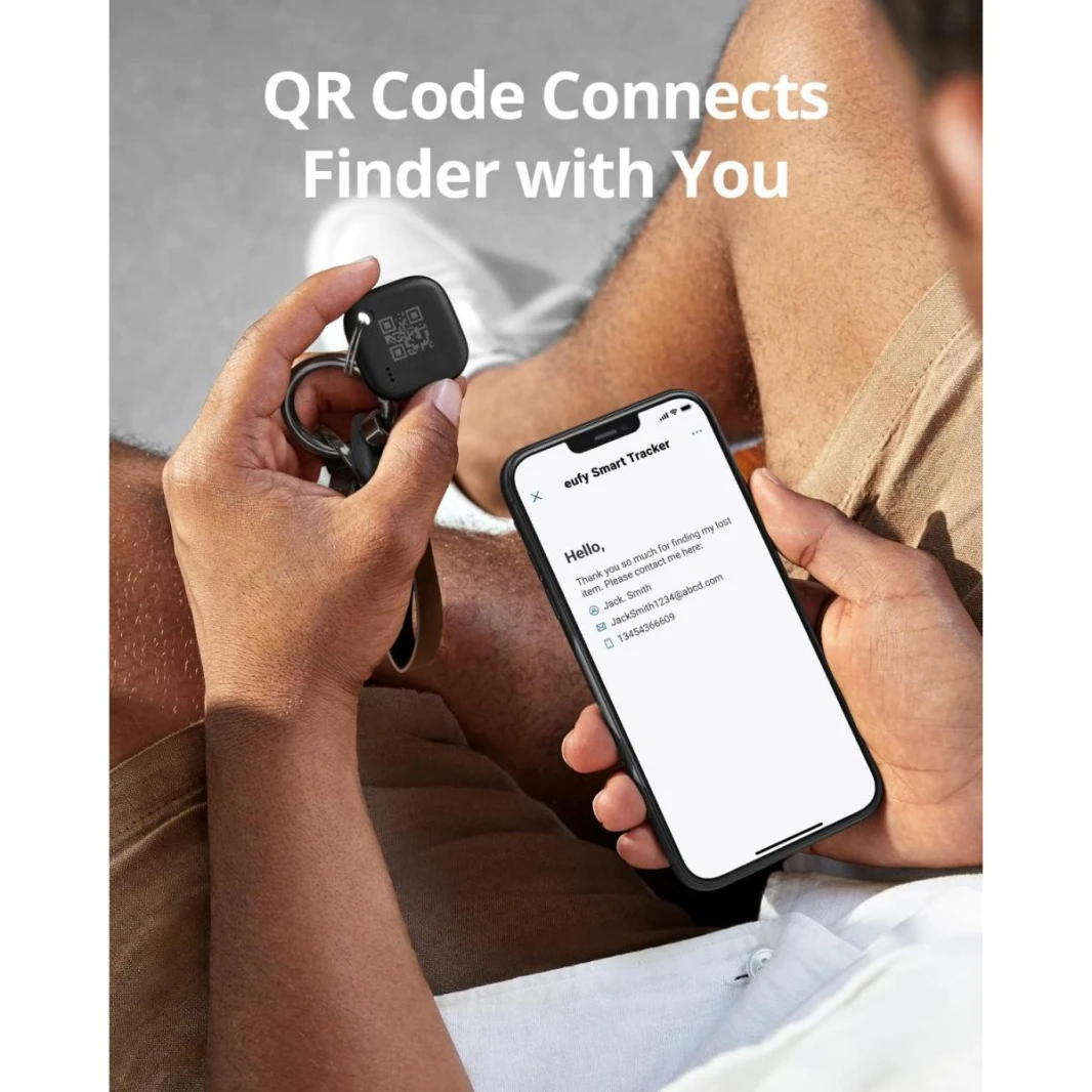 eufy Security by Anker SmartTrack Link, Android not Supported, Works with Apple Find My iOS only, Key Finder, Bluetooth Tracker for Earbuds and Luggage, Phone Finder, Water Resistant - 18 Month Warranty