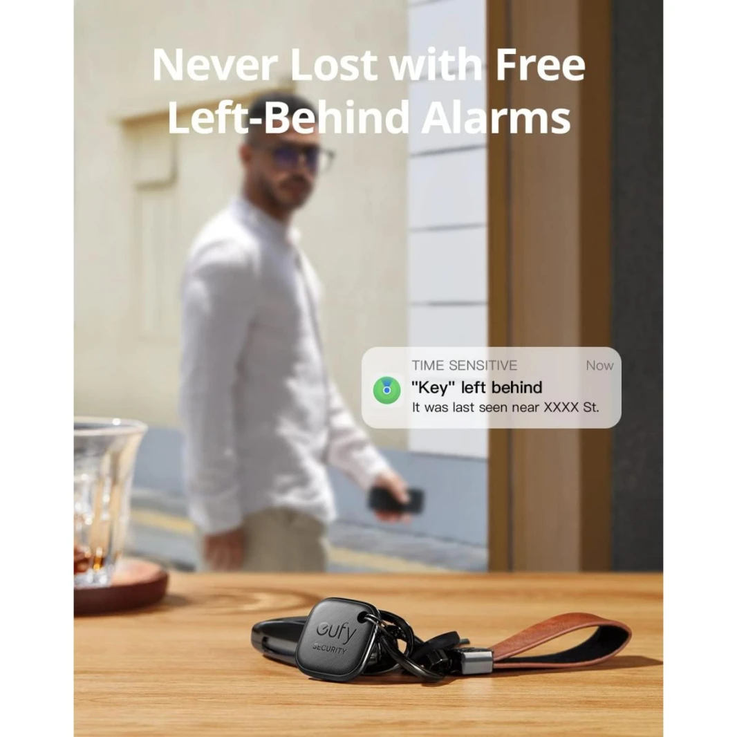 eufy Security by Anker SmartTrack Link, Android not Supported, Works with Apple Find My iOS only, Key Finder, Bluetooth Tracker for Earbuds and Luggage, Phone Finder, Water Resistant - 18 Month Warranty