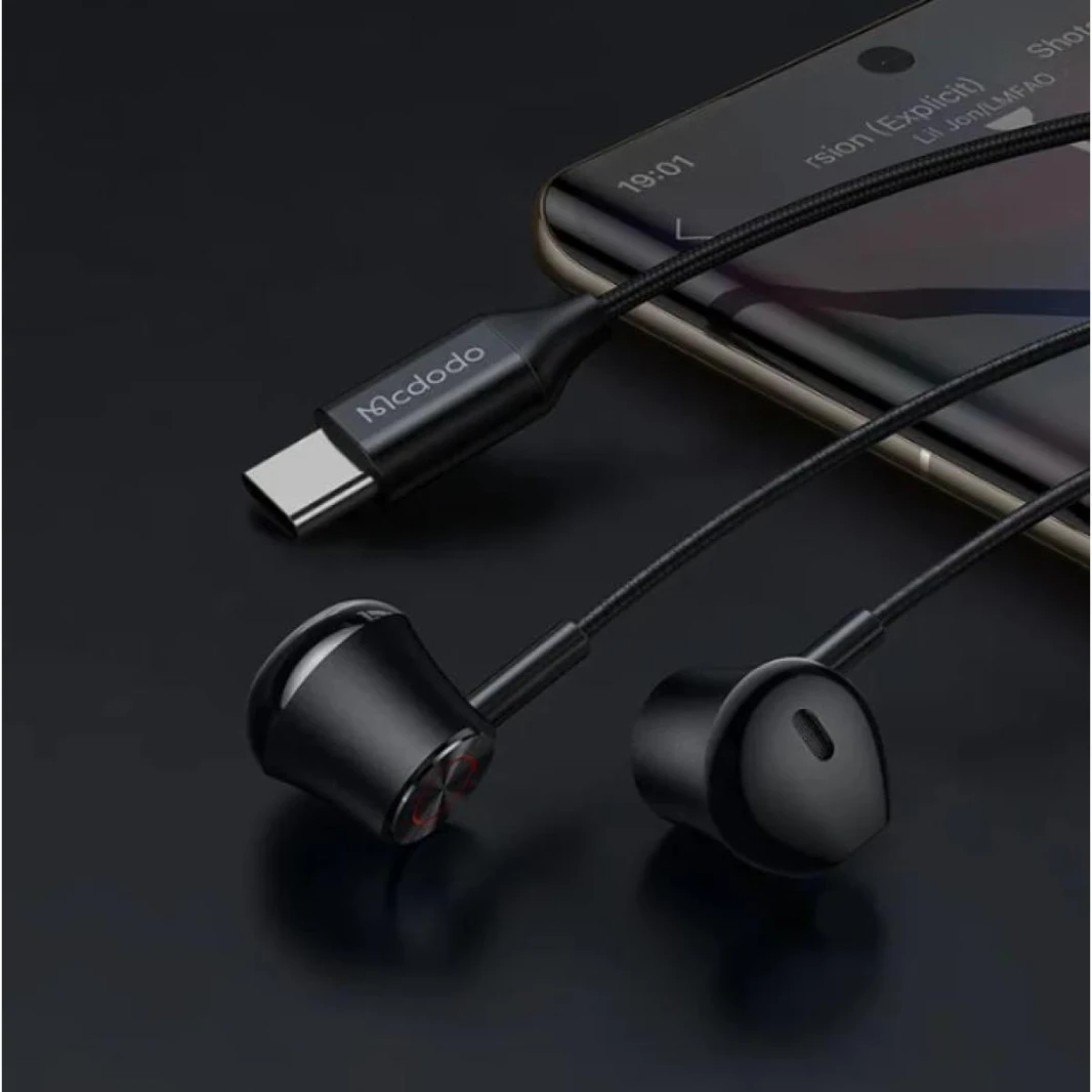 Mcdodo HP-4070 Type-C Wired Earphone (Flat-ear Version)