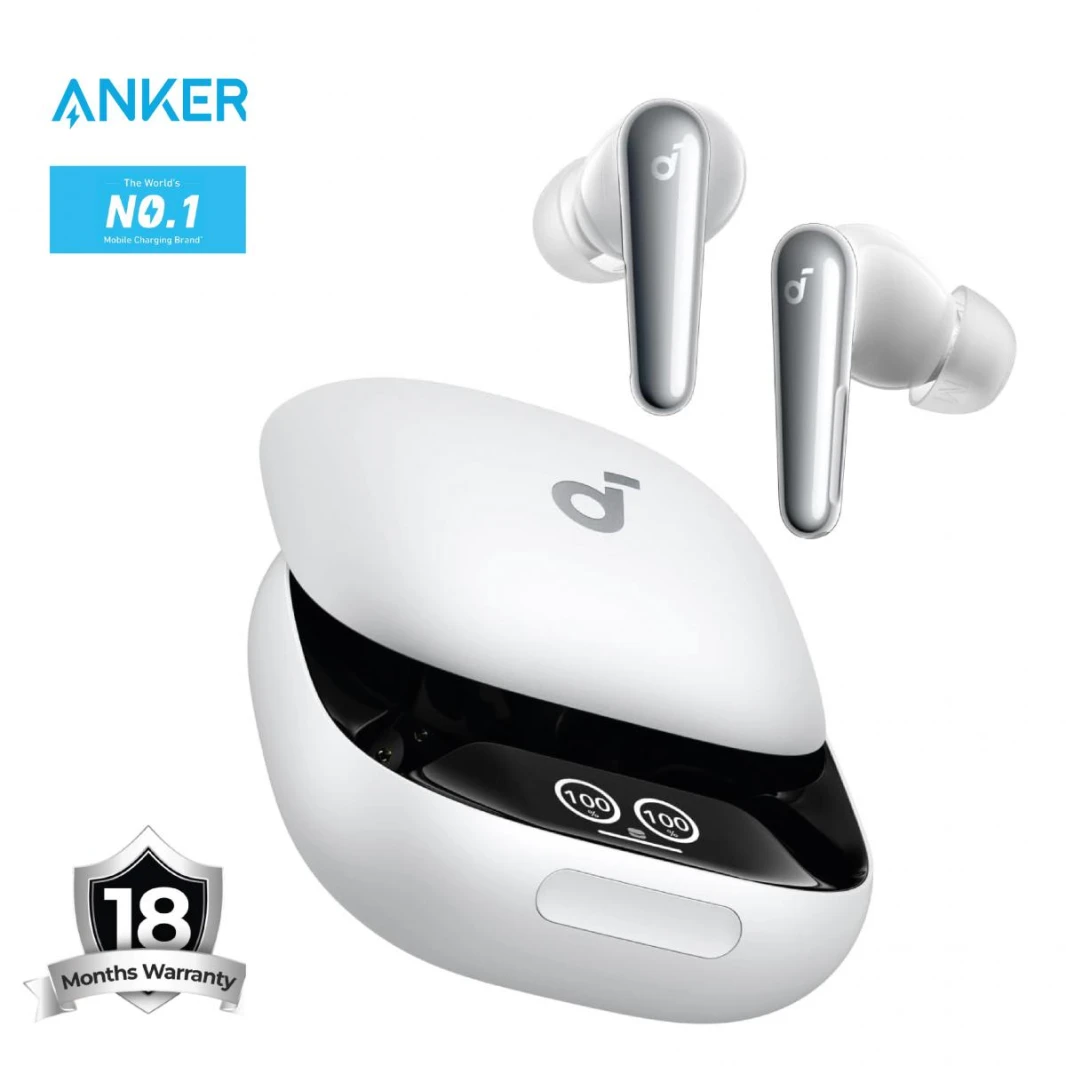 Soundcore Liberty 4 Pro by Anker, Noise Cancelling Wireless Earbuds, 7-Sensor and Real-Time Adaptive Noise Cancelling, Faster Charging, Studio-Level Hi-Fi Music, Clear Calls 6 Mics and AI - 18 Month Warranty
