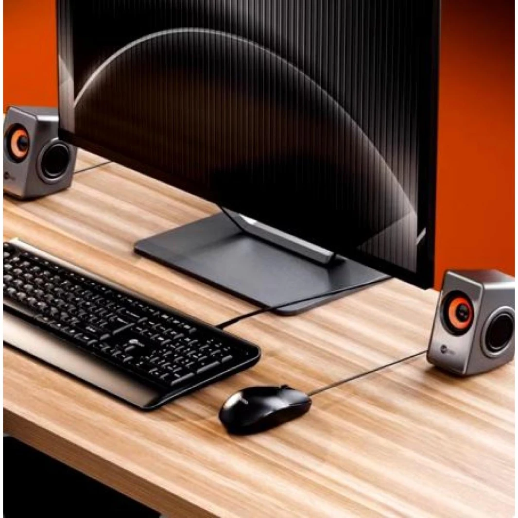 Lenovo's Sub-Brand Lecoo DS151 Audio Computer Desktop Speaker 4D Sound Dual Speaker Dual Diaphragms Subwoofer Wired USB Multimedia