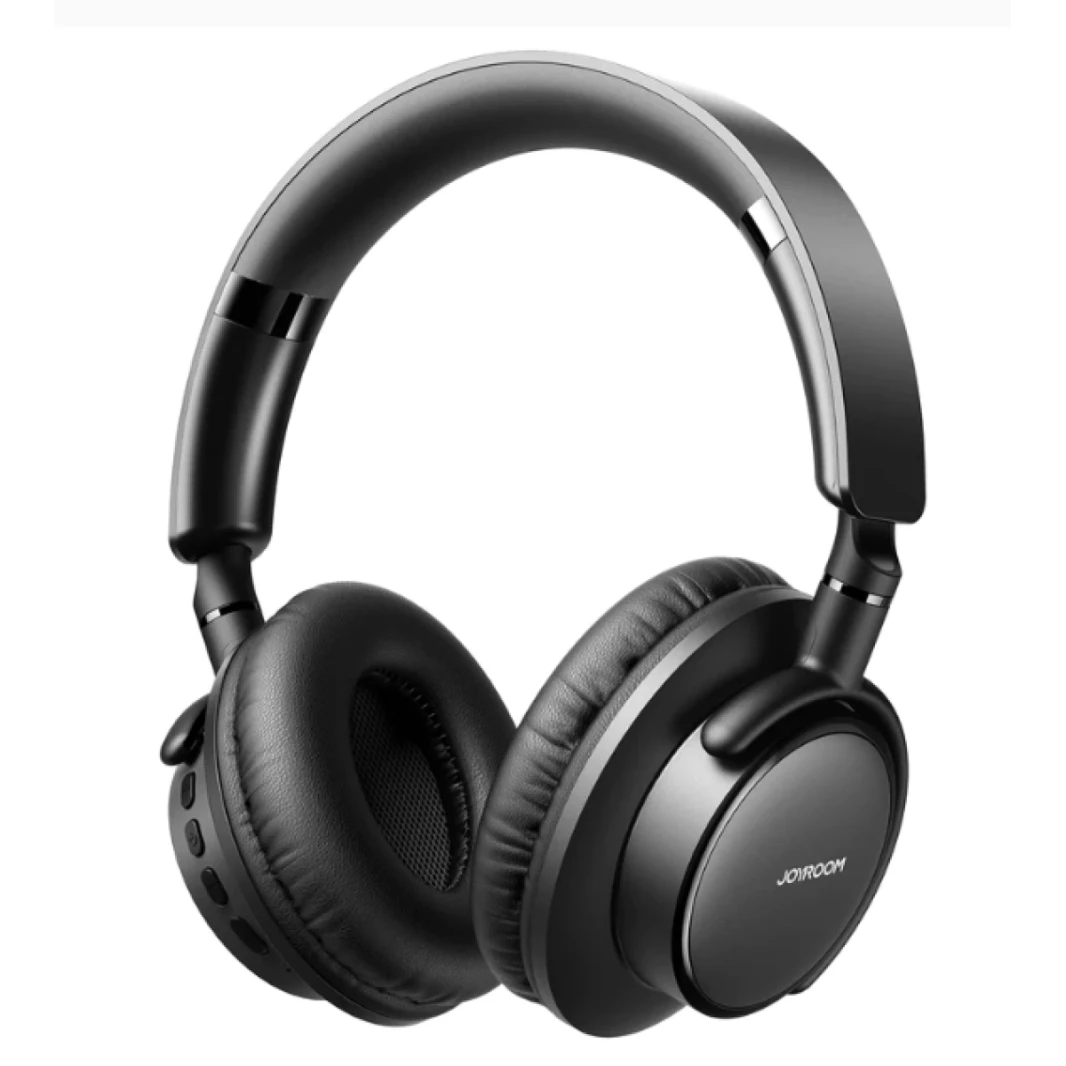 Joyroom JR-OH1 Foldable Wireless Over Ear Headphones Pure Bass Sound With Noise Cancelling Microphone Bluetooth Headset Black / 18 Months Warranty
