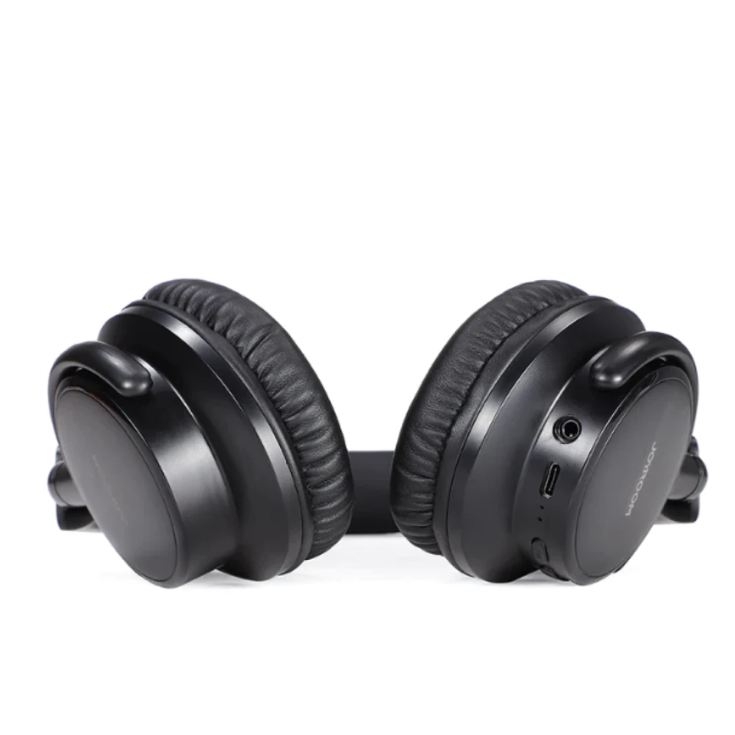 Joyroom JR-OH1 Foldable Wireless Over Ear Headphones Pure Bass Sound With Noise Cancelling Microphone Bluetooth Headset Black / 18 Months Warranty
