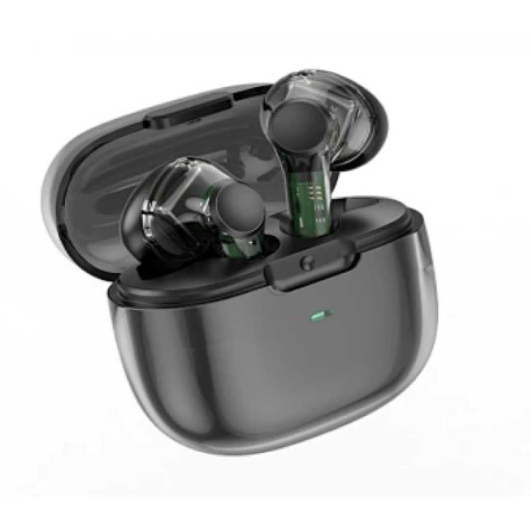 WiWU Newest Design TWS-12 Wireless Bluetooth V5.3 Earbuds 5h For Music, 4H For Phone Call Multiple colors  - Black