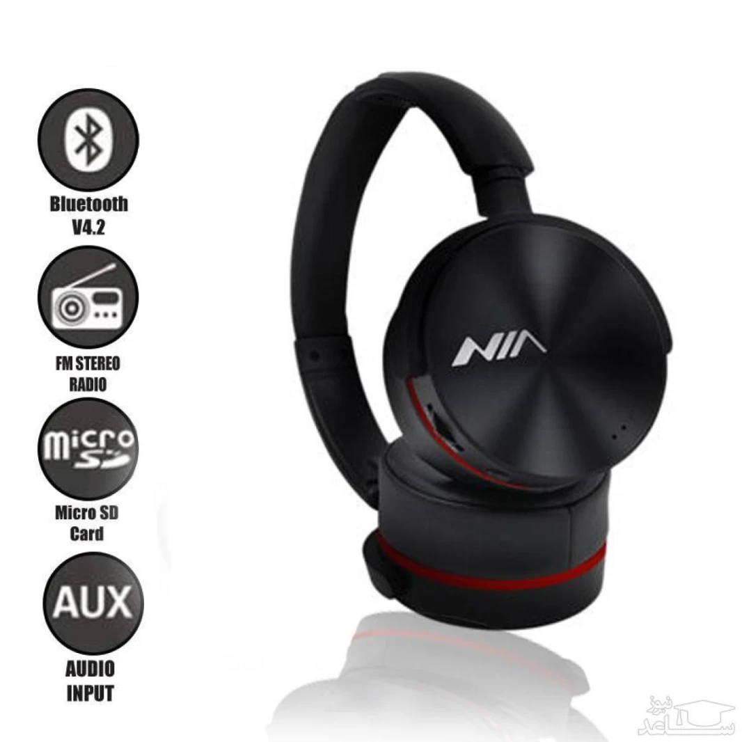 Headset NIA Q6 Bluetooth Wireless With Micro SD/TF Card/FM Radio Player
