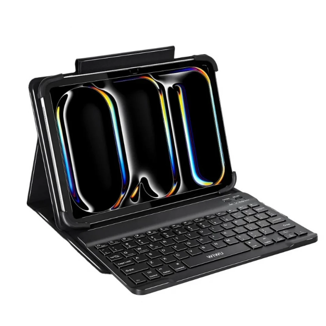 Wiwu Universal Keyboard Case 7-8 (English& Arabic) Black - 18 Month Warranty