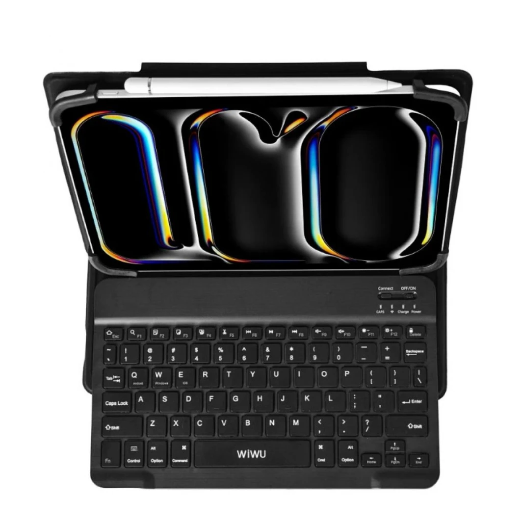 Wiwu Universal Keyboard Case 7-8 (English& Arabic) Black - 18 Month Warranty