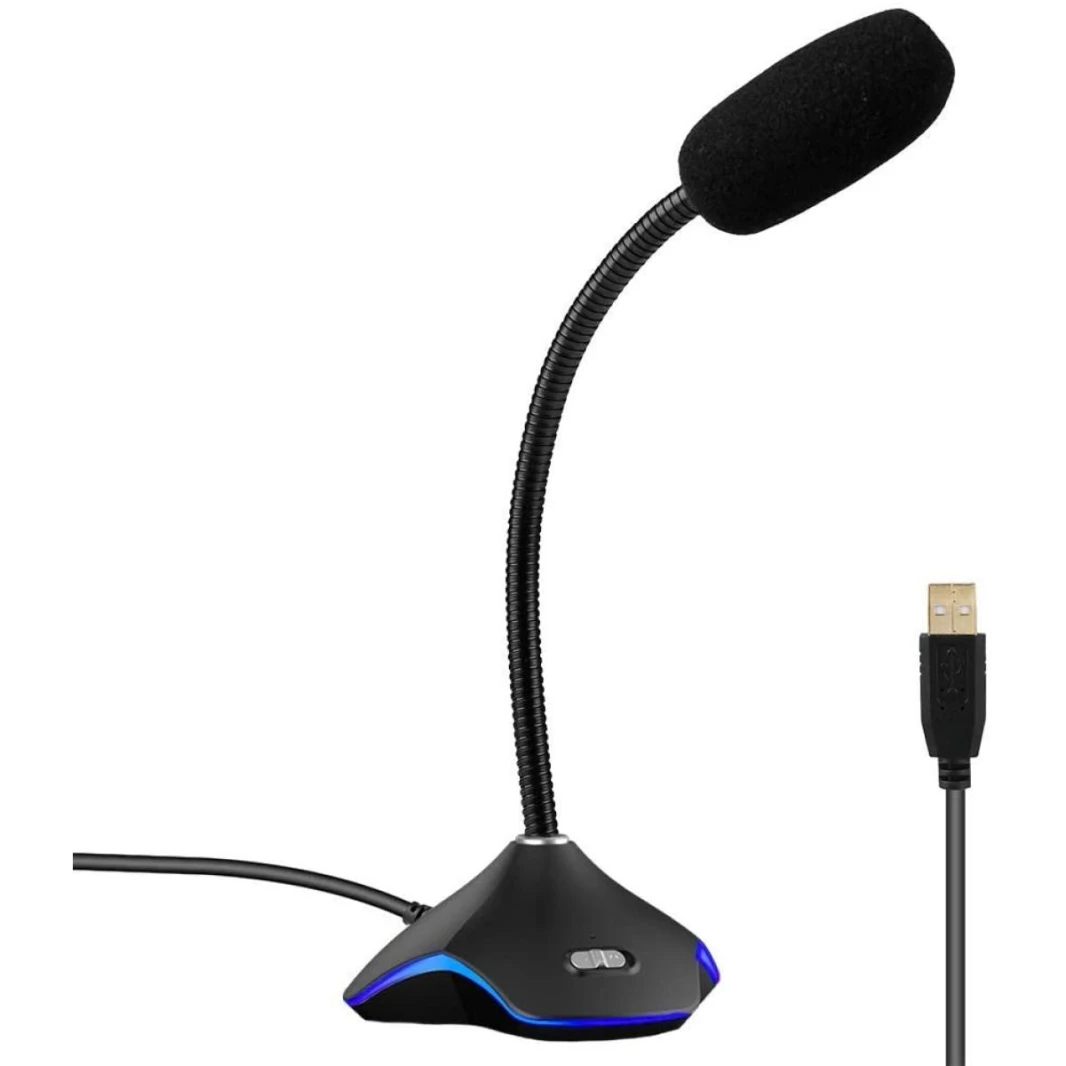MIC USB RGB Colorful Multimedia Microphone