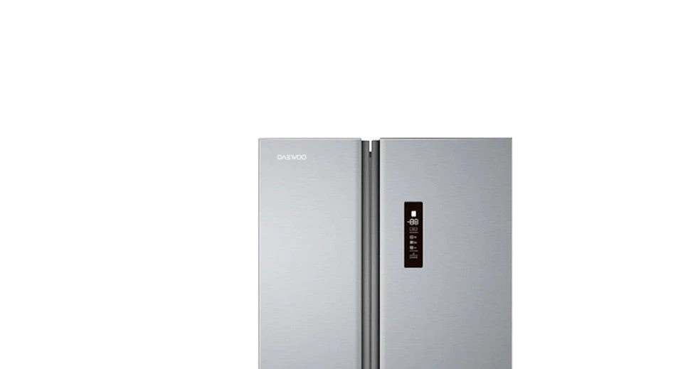 Daewoo Refrigerator Sibe by Side A++, No frost, 488Lit, Silver