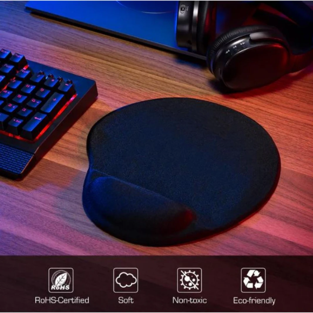 H02 Ergonomic Mouse Pad With Gel Wrist Rest Suppor