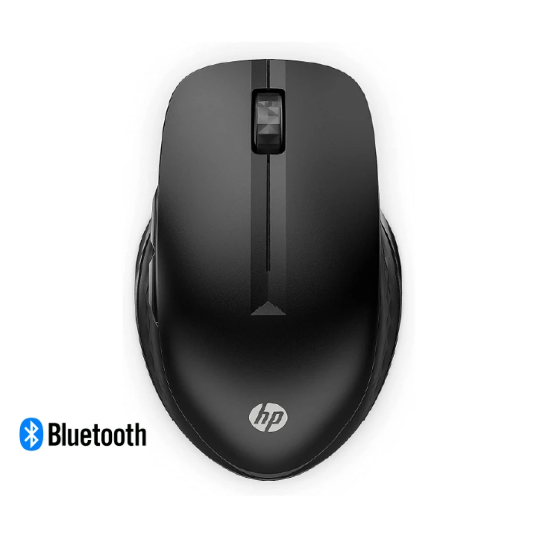 HP 430 Multi-Device Wireless Mouse Dual Bluetooth 5.2 & 2.4 GHz USB Receiver Dongle - 4000 DPI Cursor Tracking, 4 Customizable Buttons