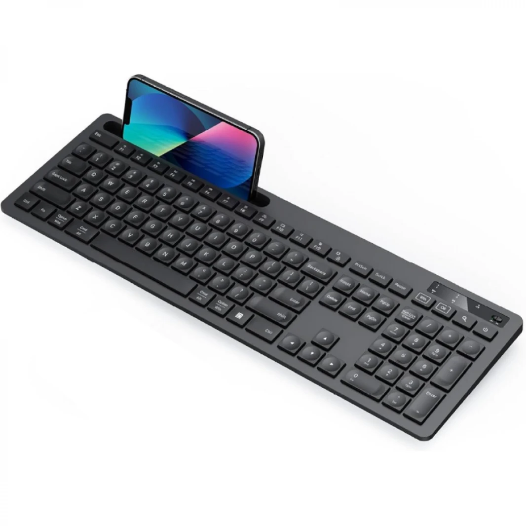 FD K780T Multi-Device Wireless Keyboard & Bluetooth for Computer, Phone and Tablet, Windows, Mac FLOW Cross-Computer Control Compatible - Speckles Arabic / English