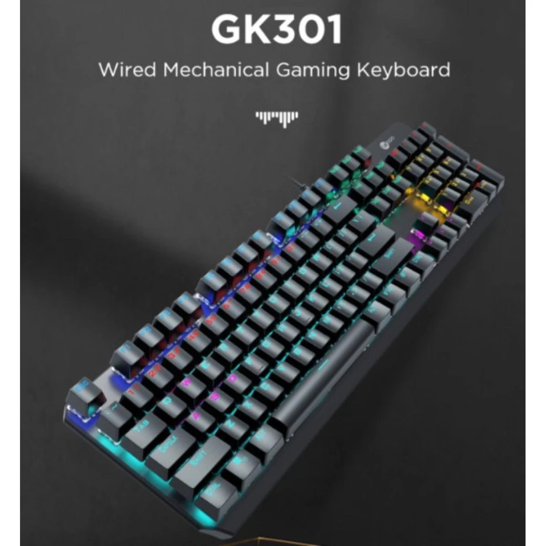 LECOO Gaming GC300 Kit Combo Mechanical Keyboard, Mouse DPI 2400 RGB LED Lights