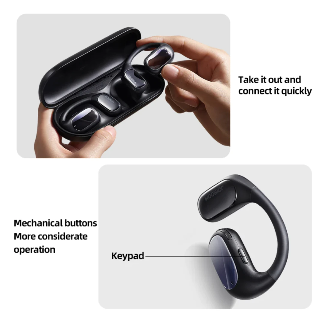 Joyroom Openfree JR-OE1 Comfortable open-ear design True Wireless Headphones Case with 600mAh  / 18 Months Warranty