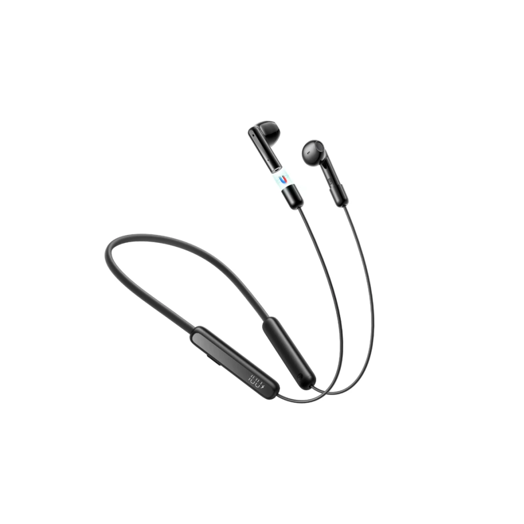 Joyroom JR-DS1 Magnetic True Wireless Neckband Headphones-Black / 18 Moths Warranty