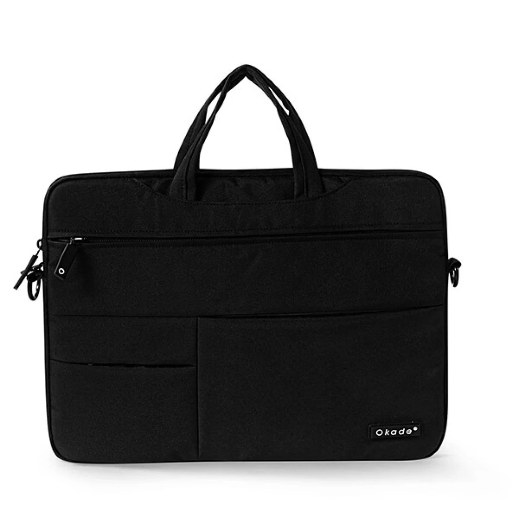 Okade T41 hidden handle Laptop Bag With Air Cushion, Slim Lightweight Protective Computer Case - Gray