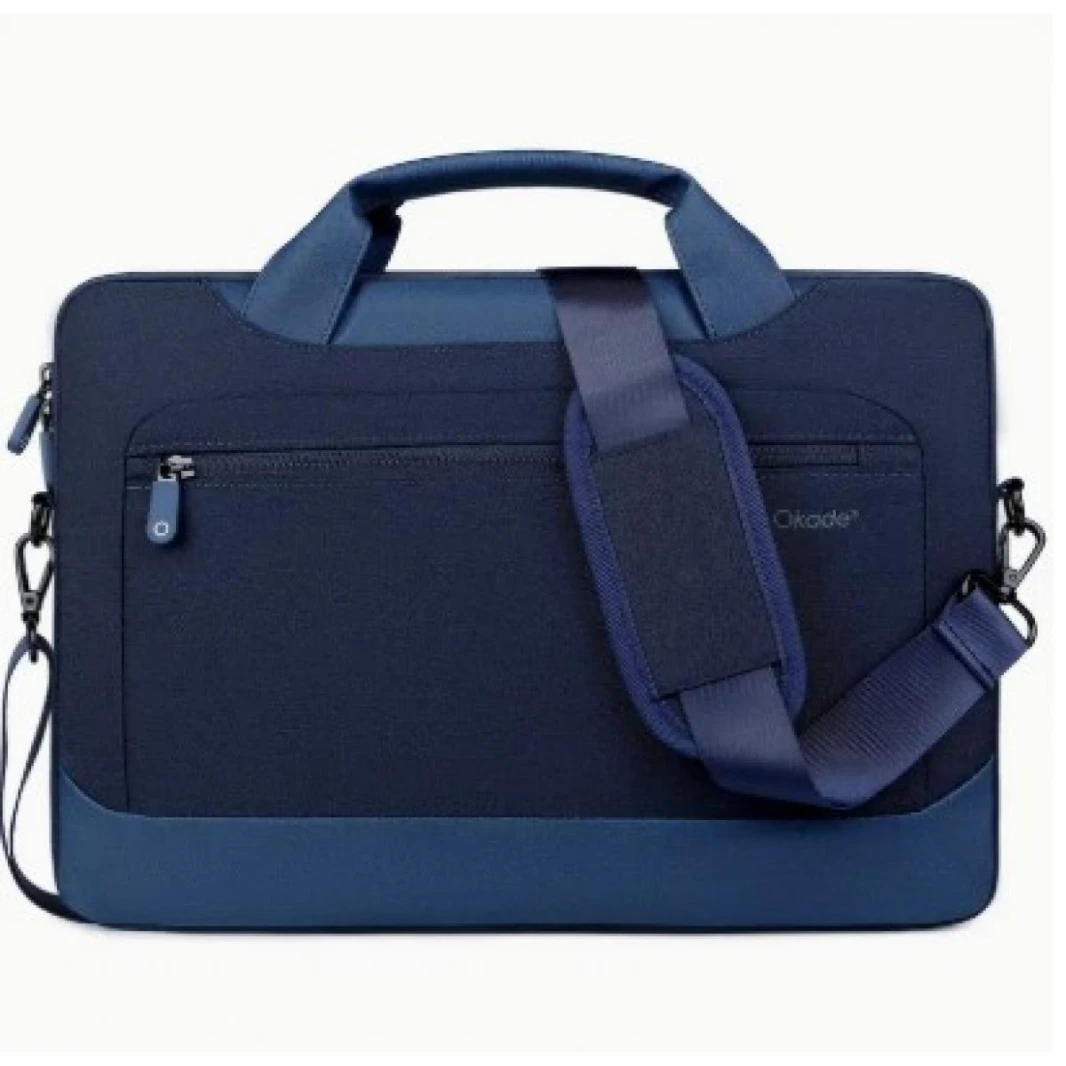 Okade T62 Shockproof Laptop Bag With Air Cushion, Slim Lightweight Protective Computer Case - Blue