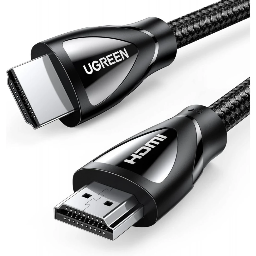 UGREEN 8K HDMI Cable 2.1 10FT, 48Gbps Ultra High Speed Braided HDMI Cord 10K 8K@60Hz 4K@240Hz, eARC HDR10 HDCP 2.2&2.3, HDMI Cable (3m)