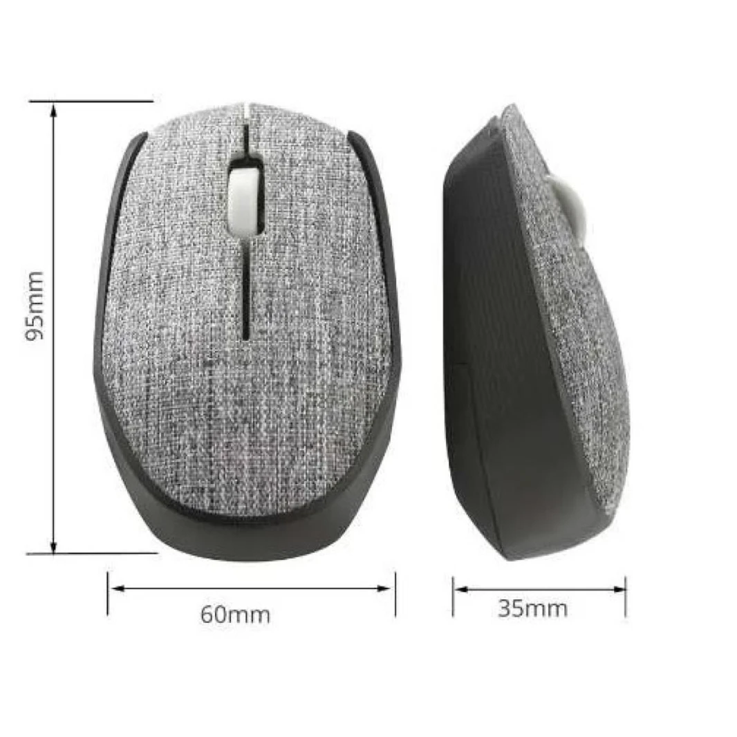 FELYBY Wireless Mouse Wireless 2.4G Soft Fabric G-218B - Black & Blue