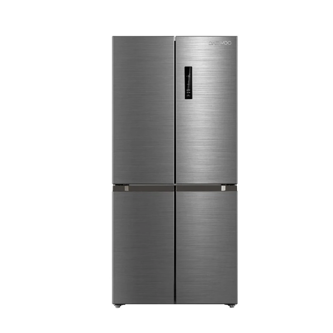 Daewoo Refrigerator Four Door, 503 Lit, Inverter Compressor, Digital, Stainless Steel