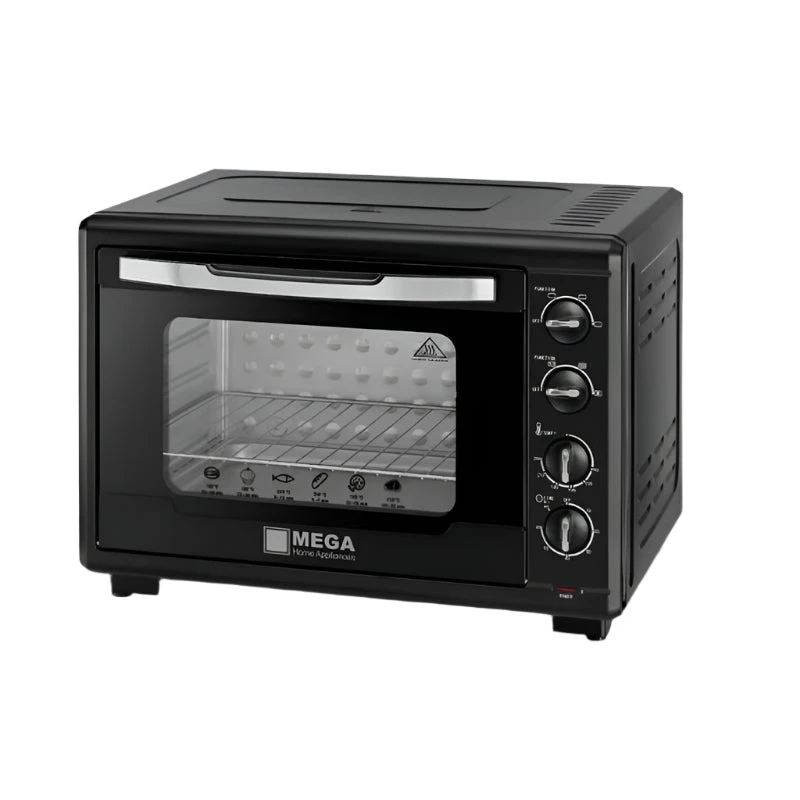 Mega Electric Oven, 55Lit, 2000Watts, Black