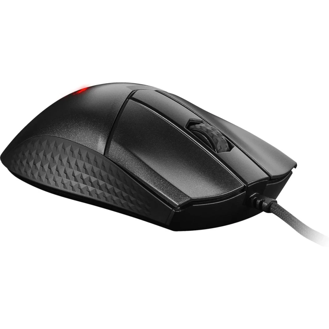 MSI CLUTCH GM31 LIGHTWEIGHT Gaming Mouse - 12000 DPI Optical Sensor, Right-Handed, 60M+ Click OMRON Switches, 6-Buttons, FriXionFree Cable, 1ms Latency, RGB Mystic Light, 58g