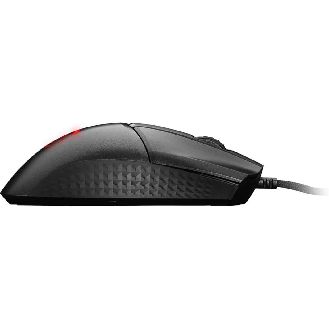 MSI CLUTCH GM31 LIGHTWEIGHT Gaming Mouse - 12000 DPI Optical Sensor, Right-Handed, 60M+ Click OMRON Switches, 6-Buttons, FriXionFree Cable, 1ms Latency, RGB Mystic Light, 58g