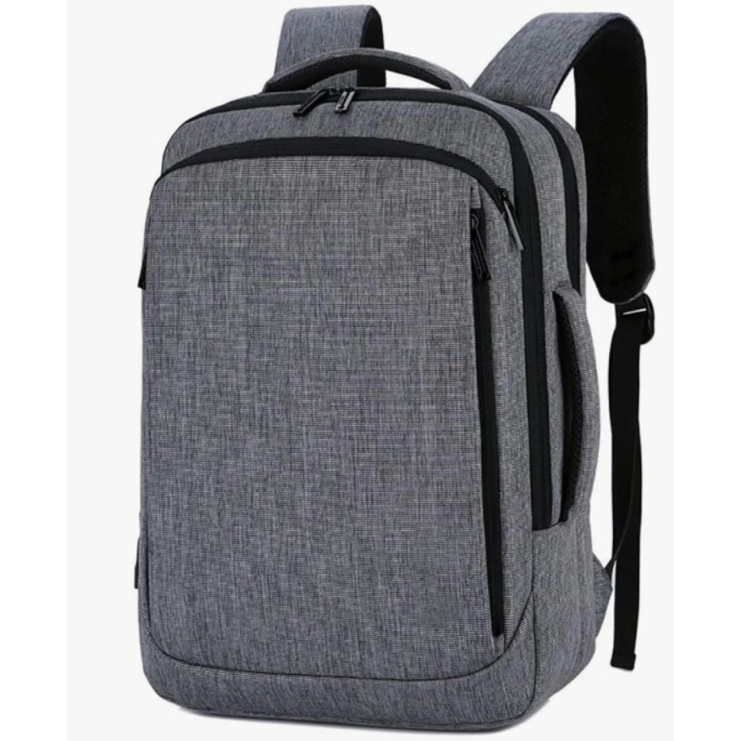 Business Backpack Stylish & Functional Multiple Compartments With Durable Materials Up to 15.6" Laptop Fits - Gray