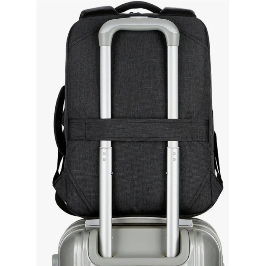 Business Backpack Stylish & Functional Multiple Compartments With Durable Materials Up to 15.6" Laptop Fits - Gray