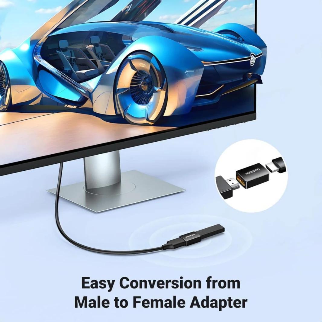 UGREEN HDMI Couple  4K@60Hz HDMI Female to Female Adapter HDMI 2.0 Extender for HDMI Cables 3D HDMI Connector Compatible with HDTV Roku TV Stick Chromecast Nintendo Switch Xbox PS5/4 Laptop PC