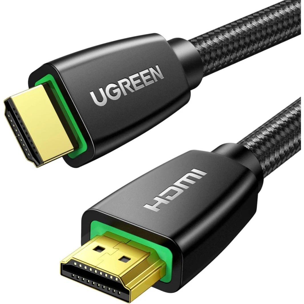 UGREEN HDMI Cable 4K Braided High Speed HDMI Cord 18Gbps with Ethernet Support 4K 60HZ Compatible with UHD TV Monitor Computer Xbox 360 PS5 PS4 Blu-ray and More, 5m
