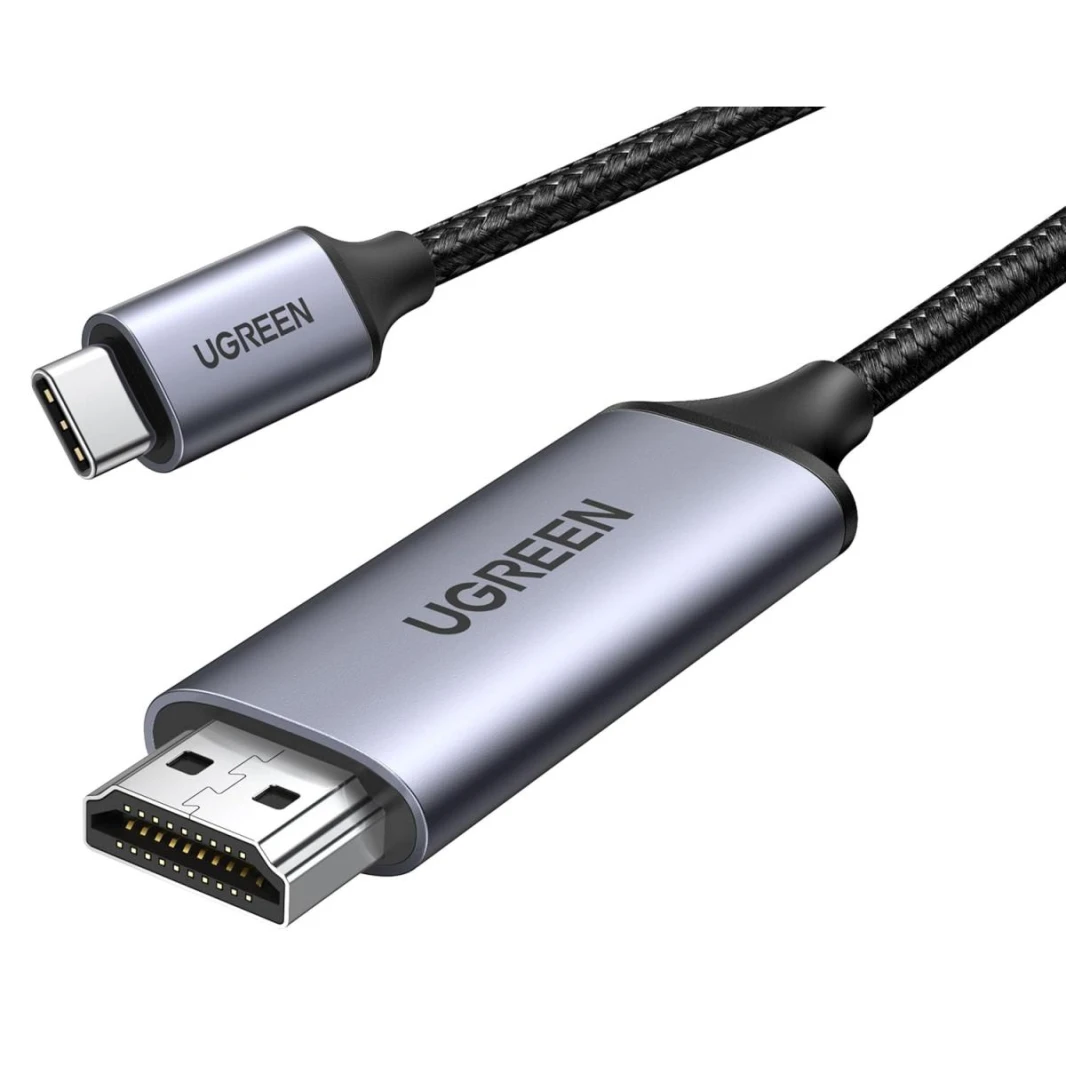 UGREEN USB C to HDMI Cable (4K@60Hz) 3.3FT, Type C to HDMI Adapter Thunderbolt 4/3 to HDMI for Home Office Compatible with iPhone 16 Pro Max Plus, MacBook Pro Air iPad Pro, XPS, Galaxy S24 Steam Deck