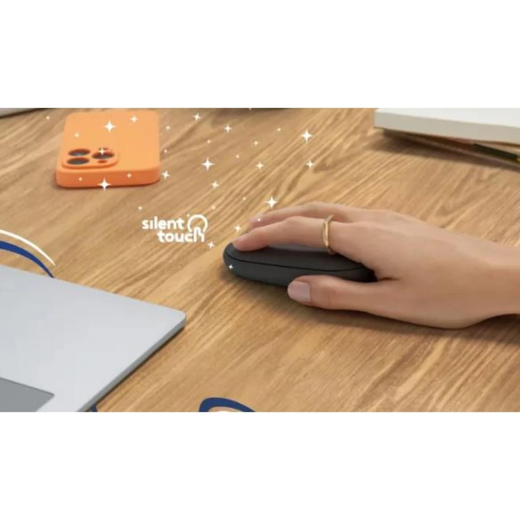 Logitech Modern Slim and Silent Wireless and Bluetooth Mouse M350s - Graphite