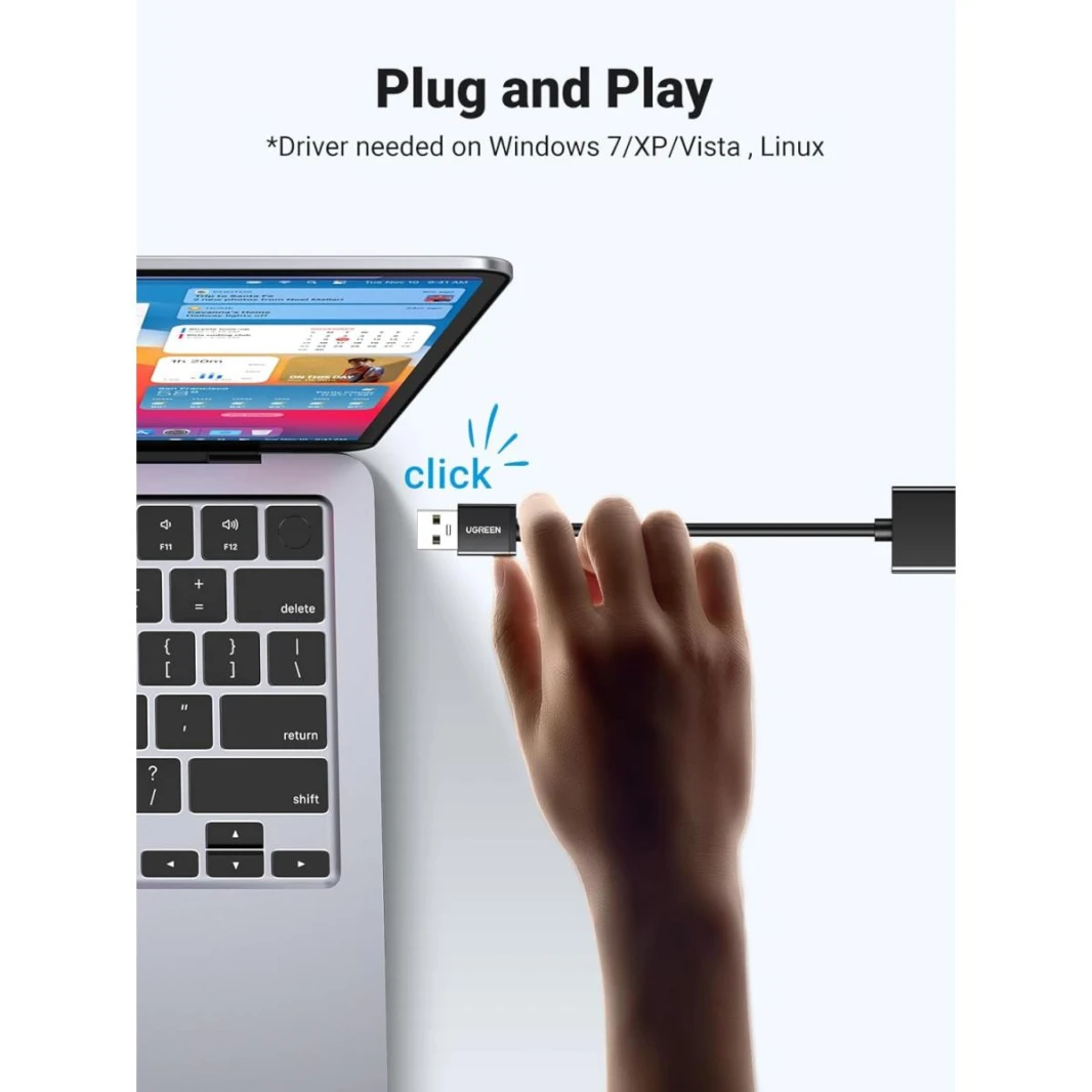 UGREEN USB to Ethernet Adapter, 1000Mbps Ethernet Adapter with USB 3.0, Driver Free, RJ45 LAN Network Adapter Compatible with Nintendo Switch, Laptop, PC, MacBook, Windows, macOS, Linux