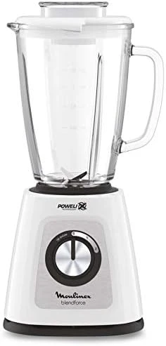 Moulinex Blend force Glass Blender, 1.75Lit, 700Watts, White