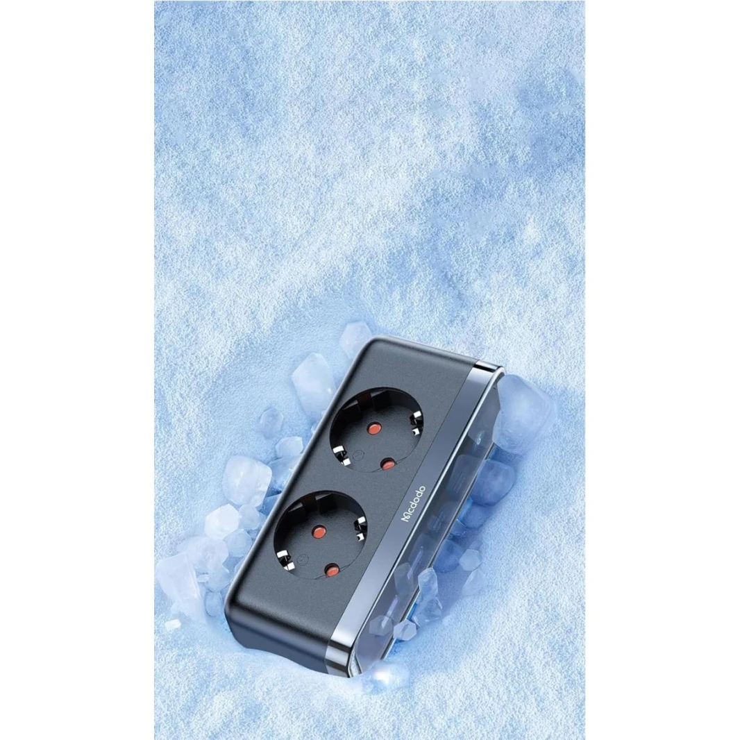 Mcdodo CH-4610 (6 in 1) 70W GaN Lightning Protection Power Strip（Eu Plug)