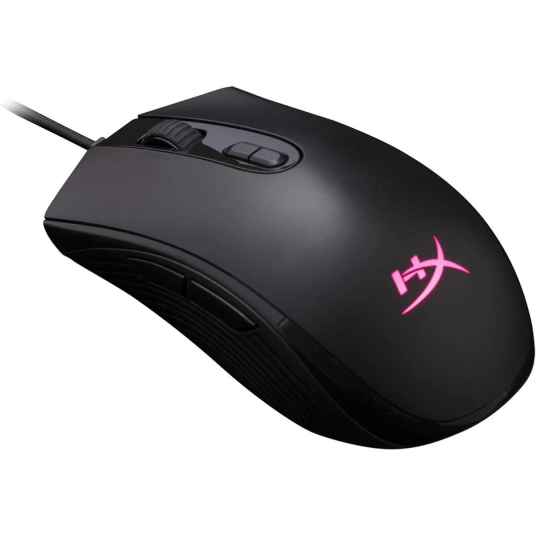 HyperX Pulsefire Core - RGB Gaming Mouse, Software Controlled RGB Light Effects & Macro Customization, Pixart 3327 Sensor up to 6,200DPI, 7 Programmable Buttons, Mouse Weight 87g,Black
